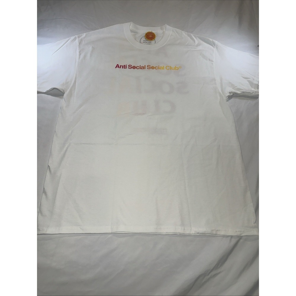 Anti Social Social Club T Shirt XL Red/ Orange/ Yellow